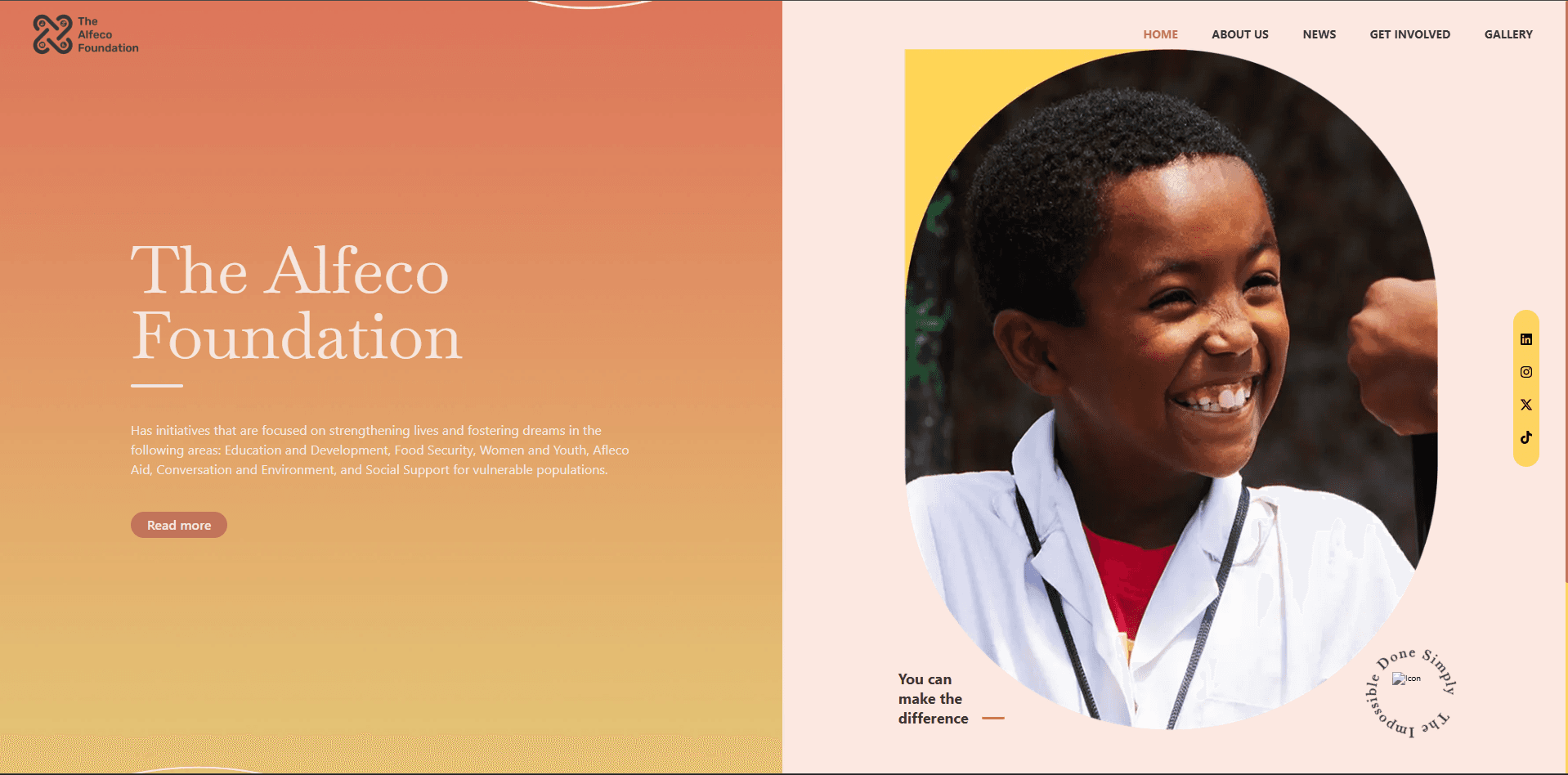 Alfeco Foundation Website